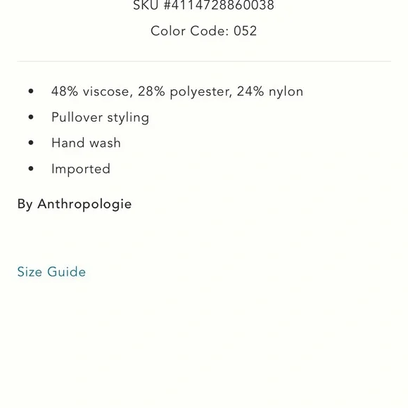 Anthropologie Faux Heart Buttons Ribbed Pullover Sweater - Picture 5 of 5